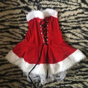 sexy santa mini dress